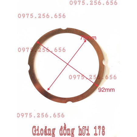 Gioăng Đồng Hơi 178 phụ tùng máy cày 178 phụ tùng Hùng Lỳ