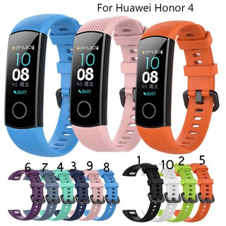 Dây đeo silicone mềm thoáng khí cho đồng hồ thông minh Huawei Honor Band 4 / Honor Band 5