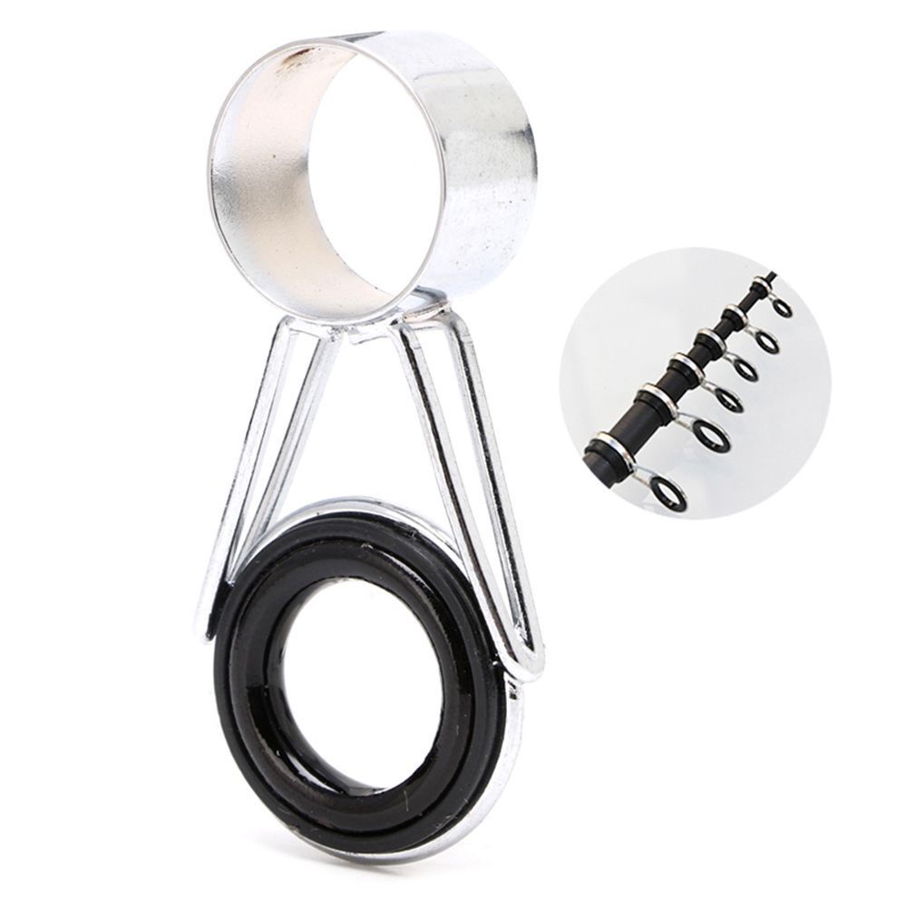 Set 7 vòng xỏ dây câu cá thiết kế 7 kích thước bằng thép không gỉ