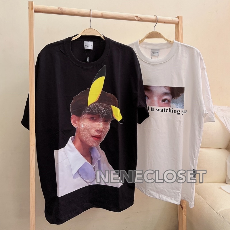 Áo thun cotton Is watching you in theo yêu cầu