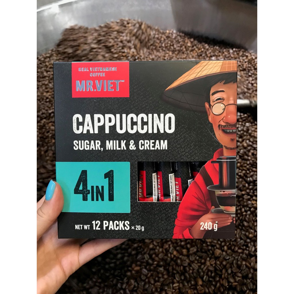 MR.VIET Cà Phê Hòa Tan Capuccino 4 trong 1 (MR.VIET 4 in1 Instant Coffee Cappuccino) | BigBuy360 - bigbuy360.vn