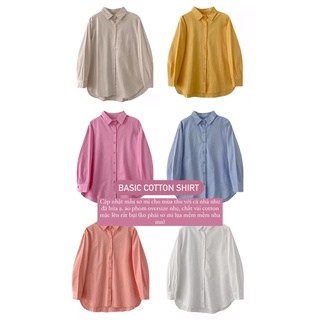 Áo sơ mi cotton basic cao cấp - AV838