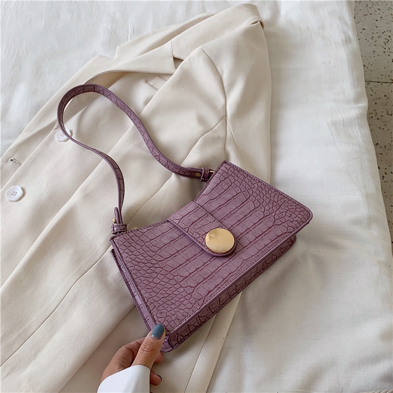 Túi đeo vai màu trơn phong cách thời trang đơn giản dành cho phái đẹp IELGY