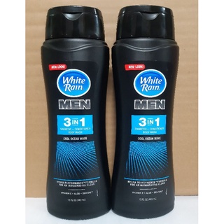 Sữa tắm gội white rain nam 3in1/443ml