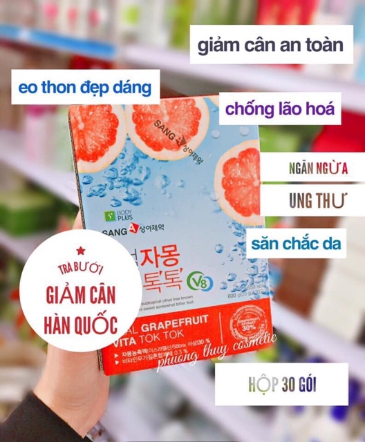 Nước uống 𝐆𝐢𝐚̉𝐦 𝐂𝐚̂𝐧 𝐕𝐈𝐓𝐀 𝐁𝐔̛𝐎̛̉𝐈 SANGA Hàn Quốc | BigBuy360 - bigbuy360.vn