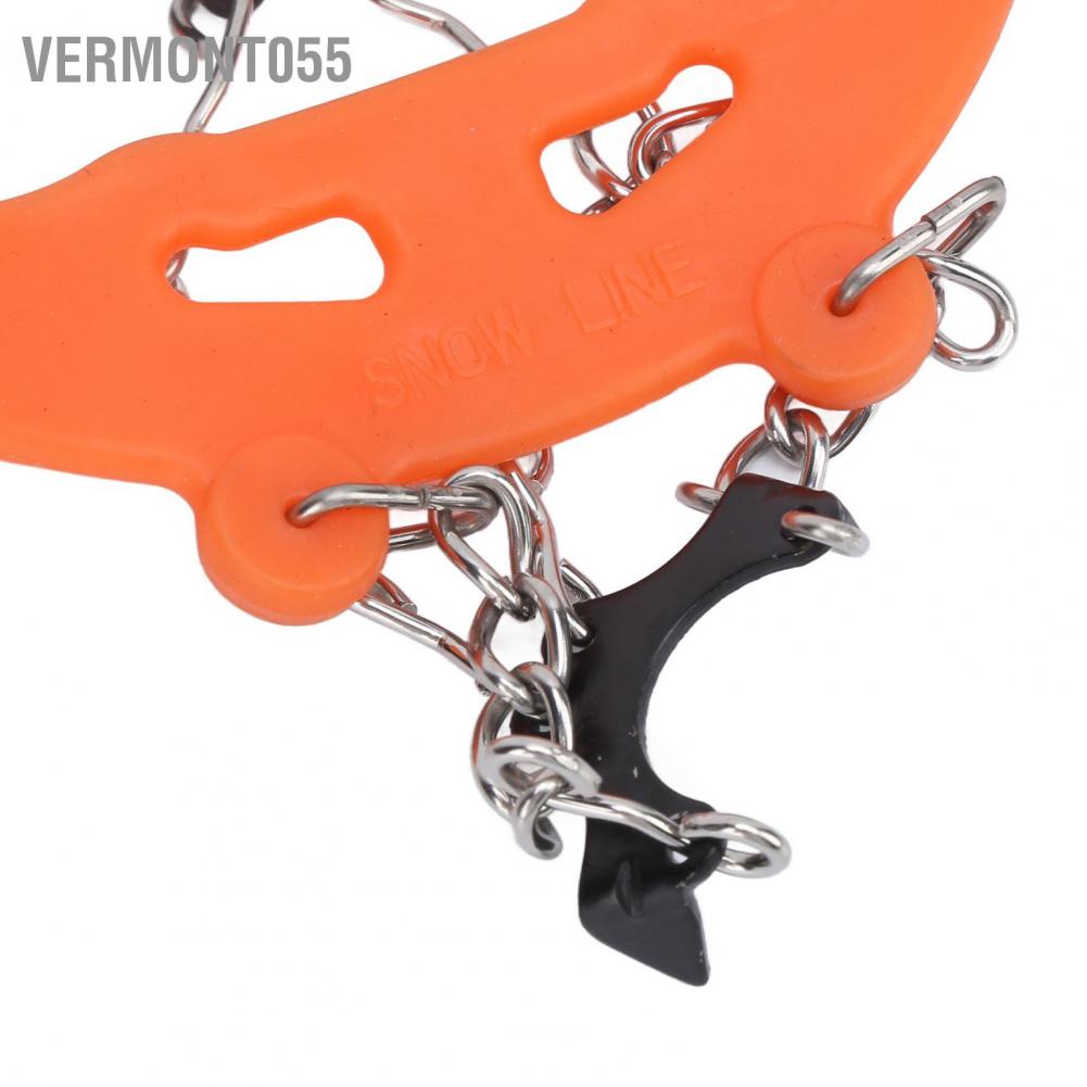 Vermont055 8‑Tooth Crampons Foot Cover Ice and Snow Outdoor Walking Weapon Mountaineering Skiing