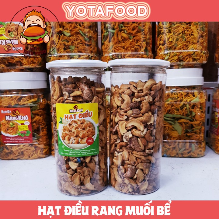 1 Kí Hạt Điều rang muối Bình Phước cao cấp (HẠT VỠ) chuẩn loại 1 | Yotafood