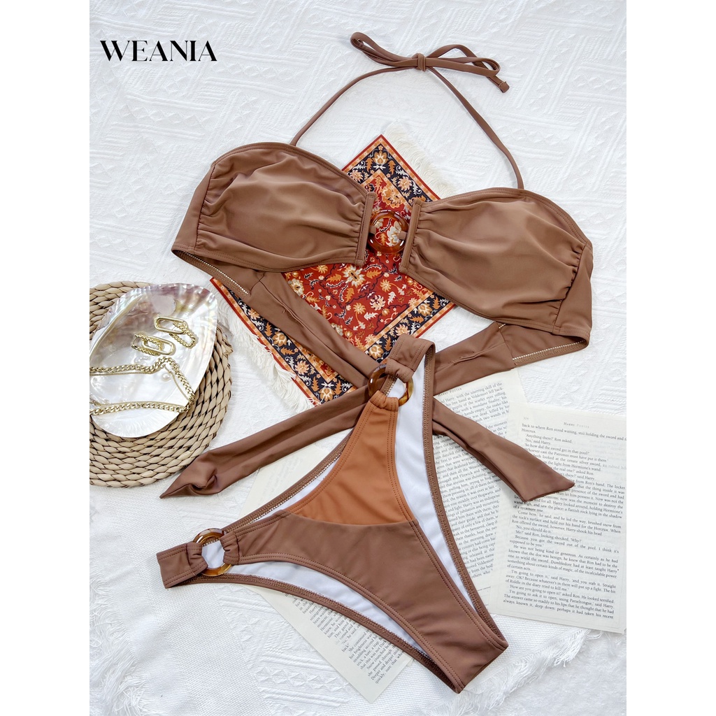 Bộ Bikini 2 Mảnh Màu Sắc Trẻ Trung Quyến Rũ Dành Cho Nữ