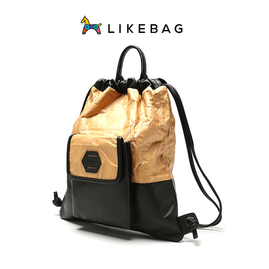 Balo thời trang nam nữ LIKEBAG kiểu túi rút chống nước đi học, du lịch chính hãng 172020314 - LIBAGI