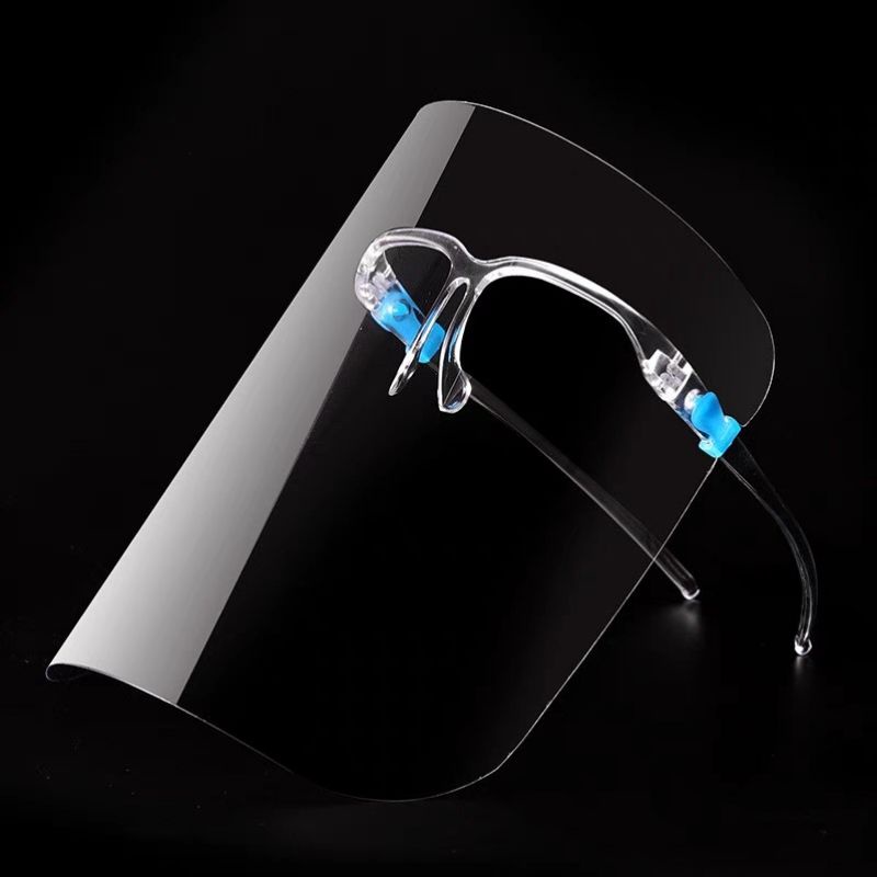 Kính chống giọt bắn che mặt, có gọng gương, an toàn, dễ sử dụng