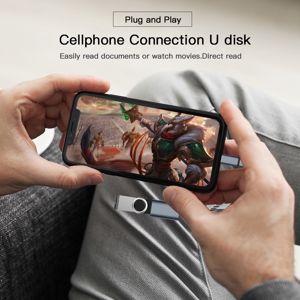 Cáp Chuyển Đổi Usb 3.0 Otg 2 Trong 1 Cho Điện Thoại Huawei SAMSUNG Và Macbook | BigBuy360 - bigbuy360.vn