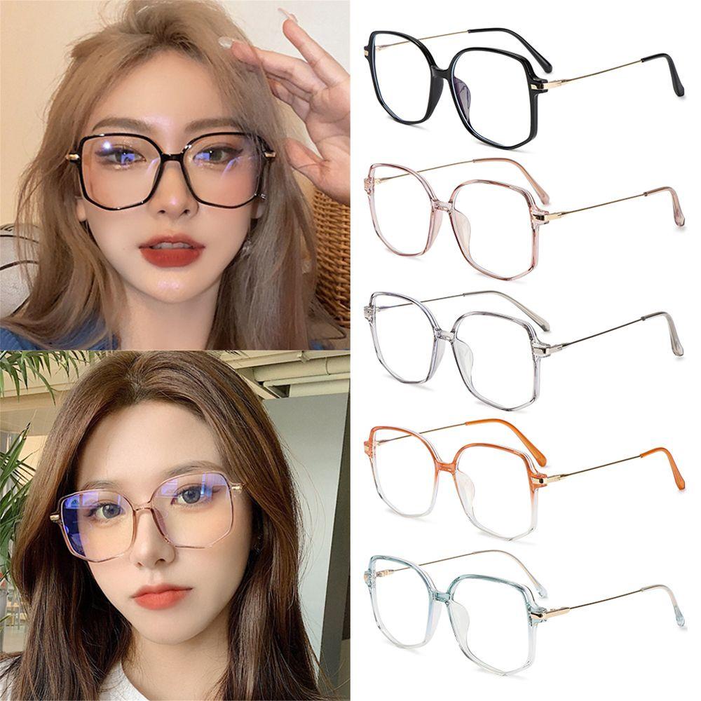 ROSE Mắt Kính Gọng Đa Giác Chống Ánh Sáng Xanh Phong Cách Vintage