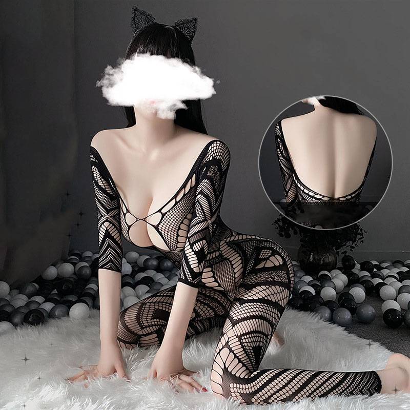 Bộ Đồ Lót Liền Thân Cổ Chữ V Khoét Sâu Gợi Cảm Cho Nữ