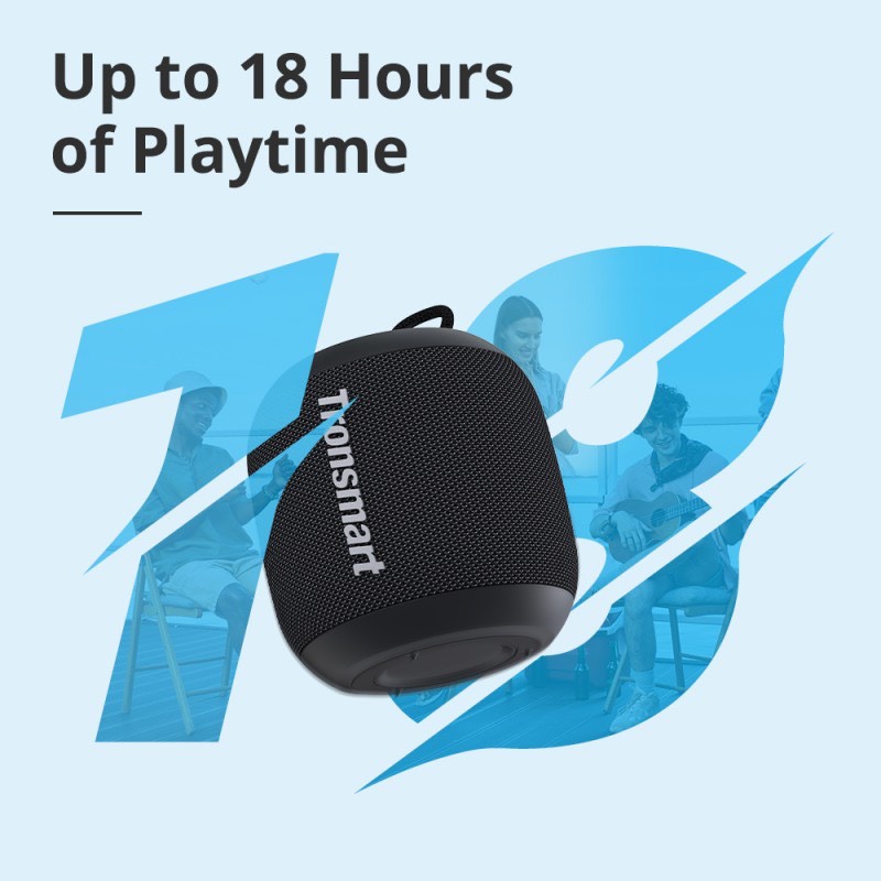 Loa bluetooth 5.3 Tronsmart T7 Mini Loa Di Động công suất 15W, Chống Thấm Nước  IPX7 , Chế Độ Đèn LED ngoài trời
