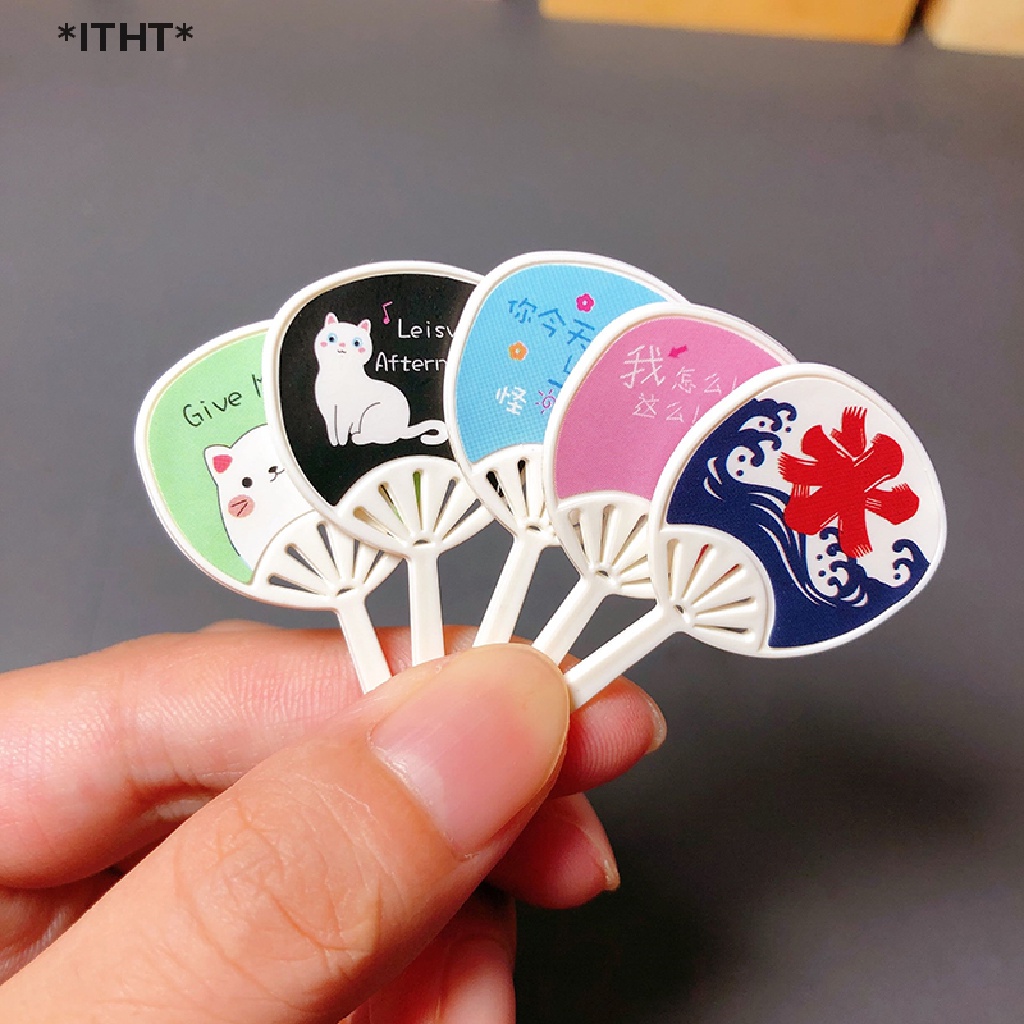 Mô hình quạt cầm tay mii tỉ lệ :1:12 trang trí nhà búp bê