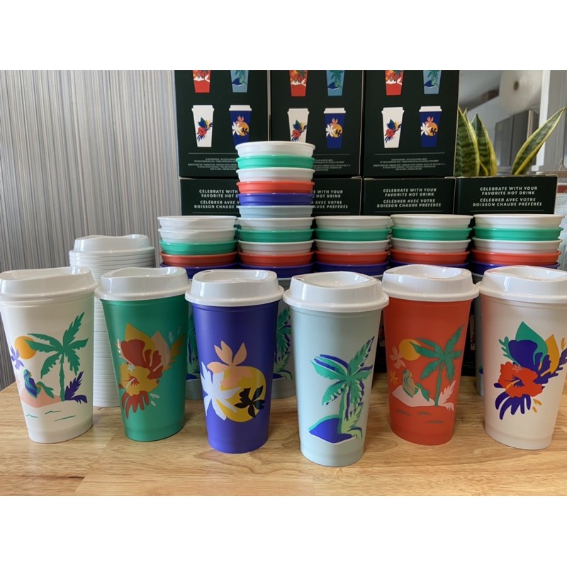 Thanh lý giá sốc - Ly nhựa cứng Starbucks Hot Cup chuyên đựng nước nóng 473ml