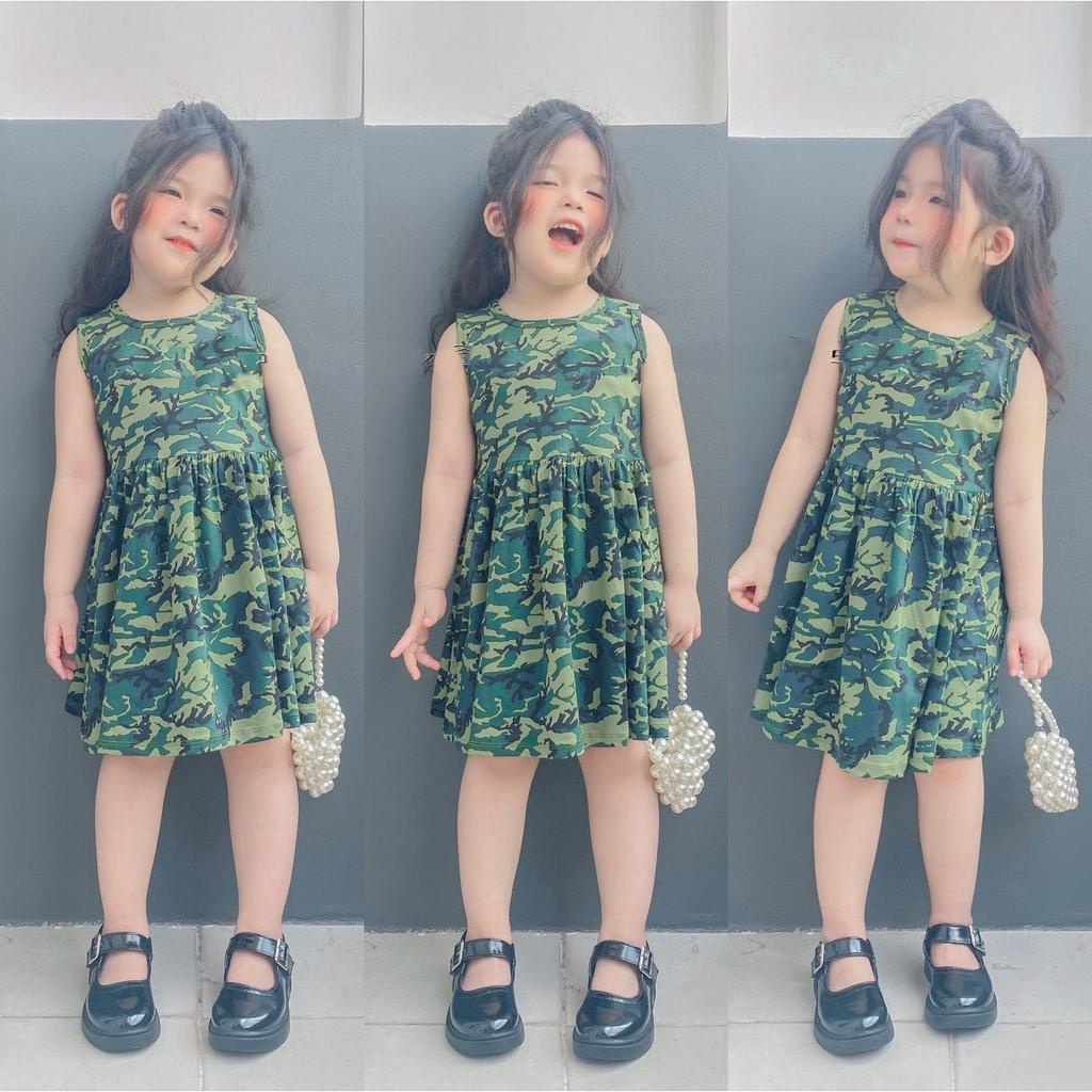 CHỌN MẪU link 2- Váy sát nách đầm không tay cho bé vải cotton xuất dư, thun lạnh mềm mát đồ bộ bé gái shop NEM