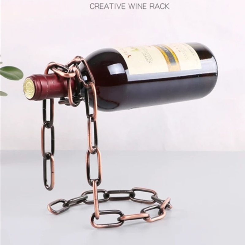 Giá Đỡ Chai Rượu Vang Bằng Kim Loại Nổi Với 4 Loại Tùy Chọn