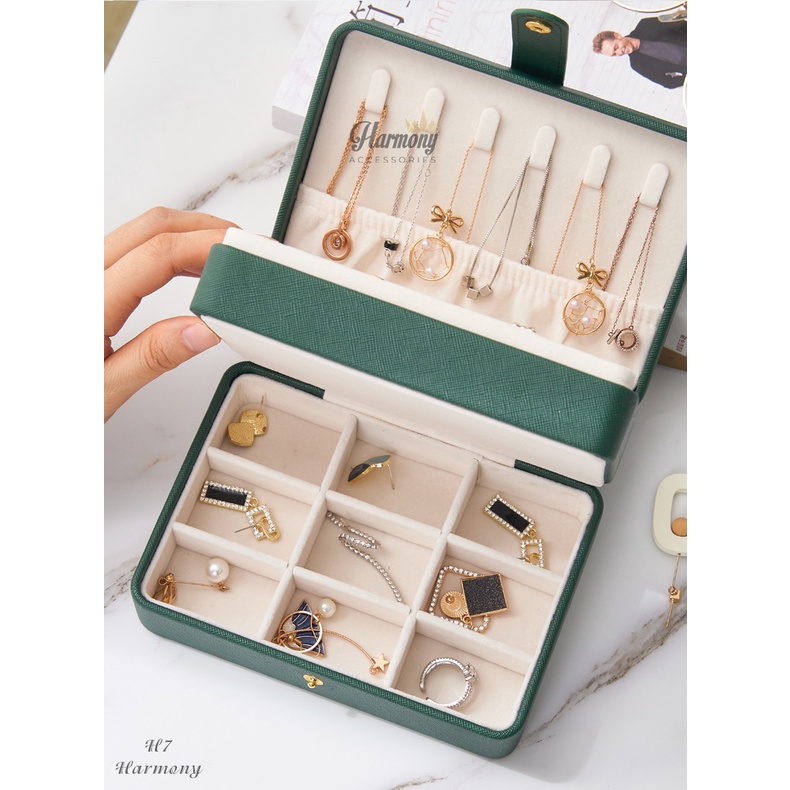 hộp đựng trang sức Da TPU H7, hộp đựng phụ kiện hình chữ nhật Harmony