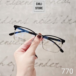 Gọng kính cận vuôn Chilistore Kính cận thời trang nam nữ 2723