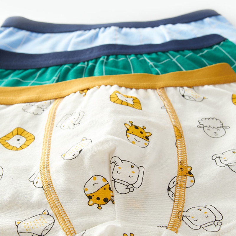 Đồ lót cậu bé quần short trẻ em Bottoms babyboy Cotton Underpants hoạt hình động vật Hàn Quốc AKKU