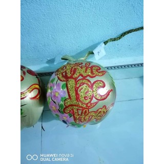 Dừa vàng chưng tết, dừa thư pháp.