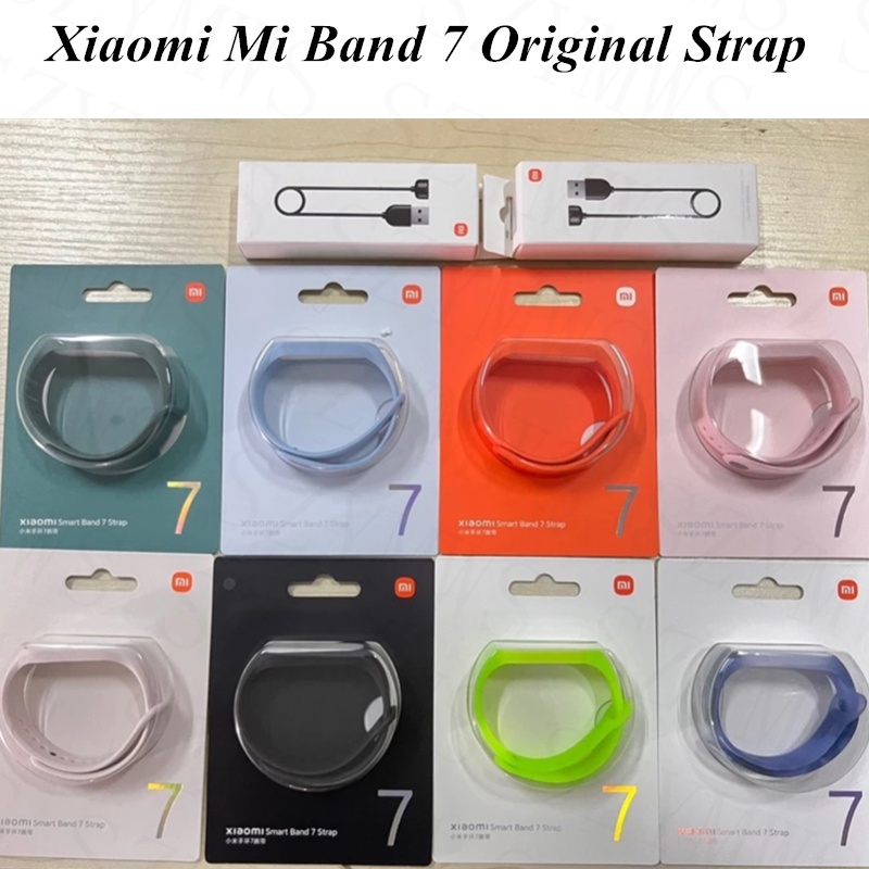 Dây Đeo Thay Thế Chất Liệu Silicon Màu Trơn Cho Xiaomi MI Band 7 MI Band 7
