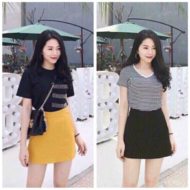 BÁN SỈ QUẦN GIẢ VÁY A - 2 màu đen và vàng | BigBuy360 - bigbuy360.vn