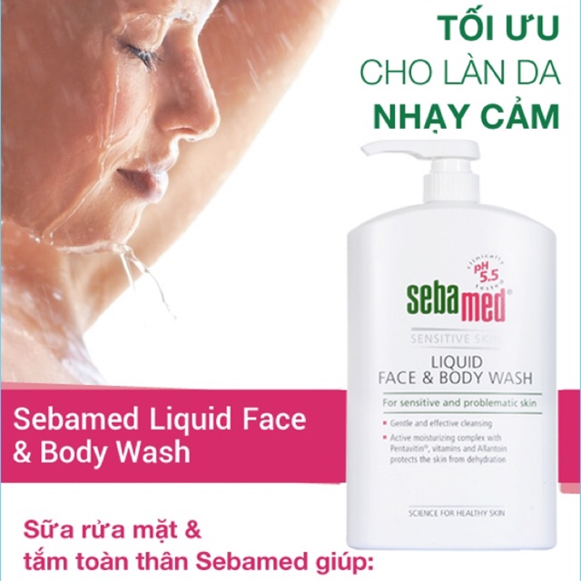 Sữa Rửa Mặt Và Tắm Toàn Thân Cho Da Nhạy Cảm Sebamed