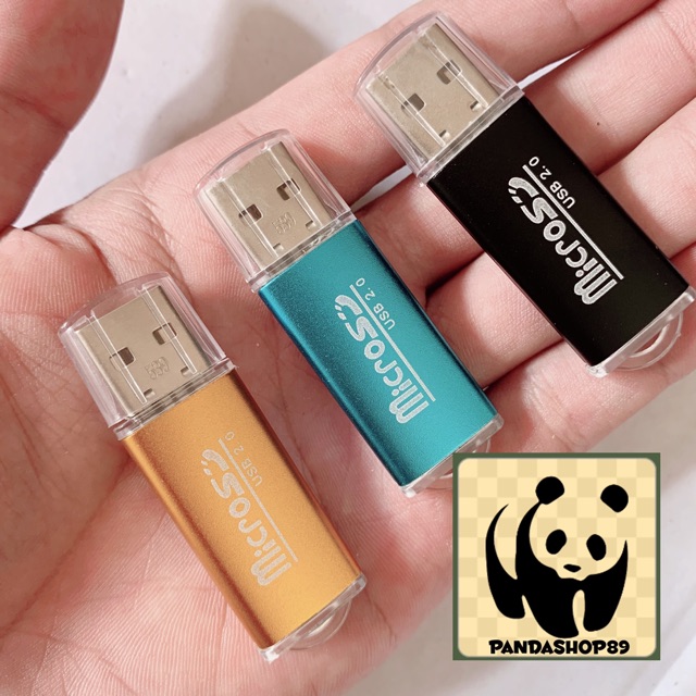 Đầu đọc thẻ nhớ usb 2.0 hợp kim nhôm chuẩn xịn