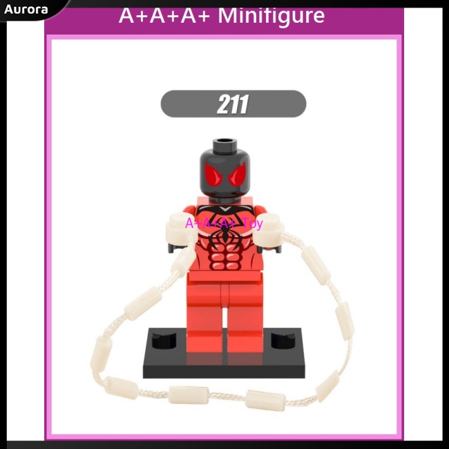Mô Hình Lego Minifigures X0107 Siêu Anh Hùng Crimson Spider-man Doctor Strange