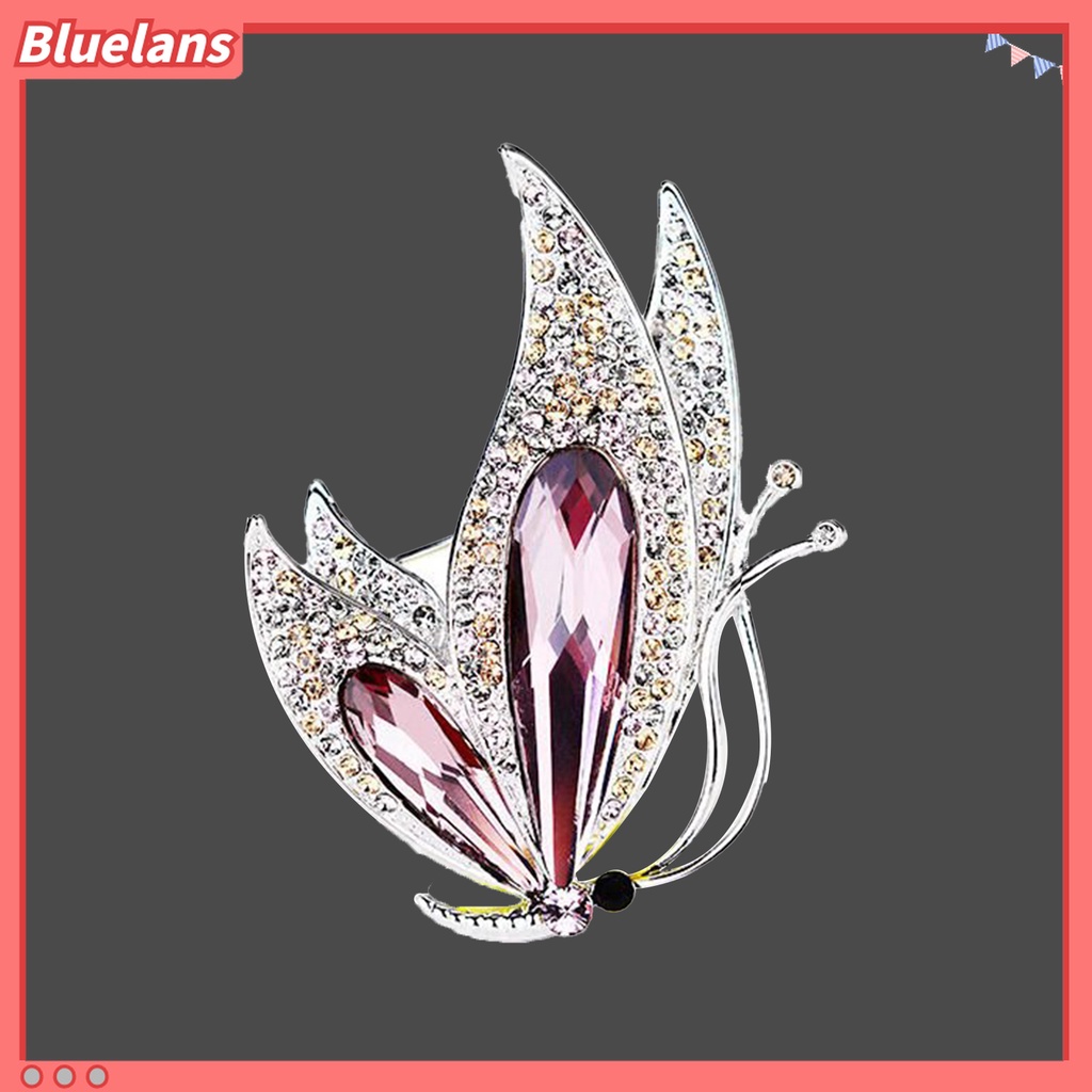 Ghim Cài Áo Hình Bướm Đính Đá Nhân Tạo Thời Trang