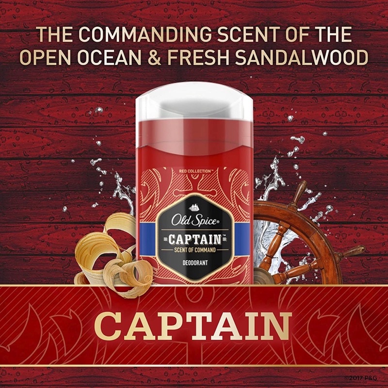 Lăn Sáp khử mùi nam Old Spice Red Collection 85g (sáp xanh) Swagger , Aqua Reef , After Hours , Captain