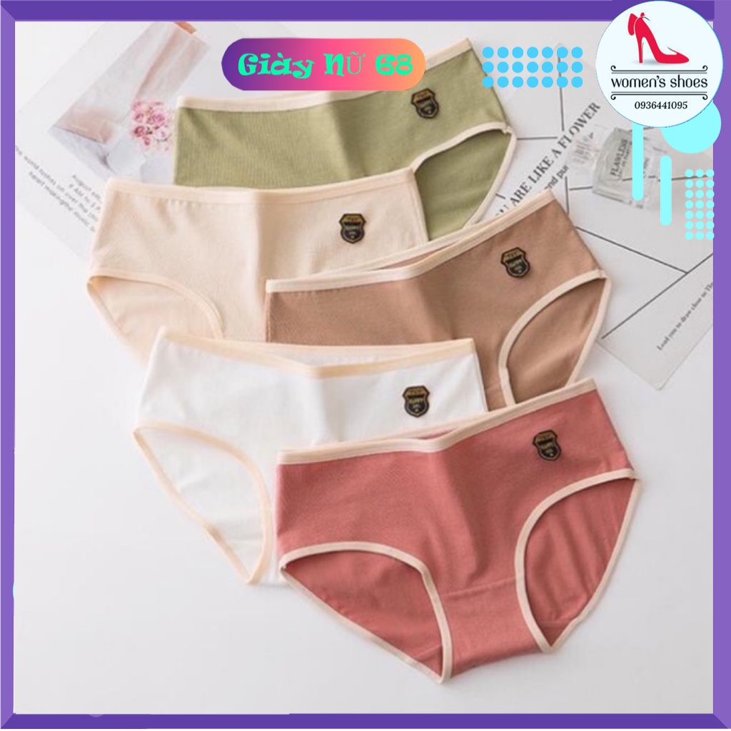 Sét 5 Quần Lót Nữ Cotton Happy Girl Mịn Chất Lượng Cao Cấp { kho Sỉ }