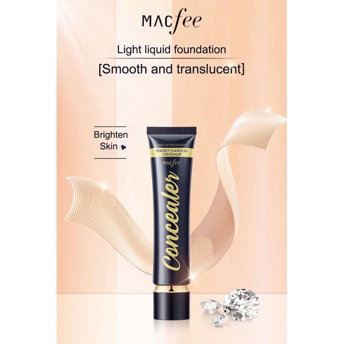 Hàng có sẵn Kem nền che khuyết điểm dạng lỏng MCAFEE màu trong suốt tinh tế dưỡng ẩm và khóa nước không dễ phai màu | BigBuy360 - bigbuy360.vn