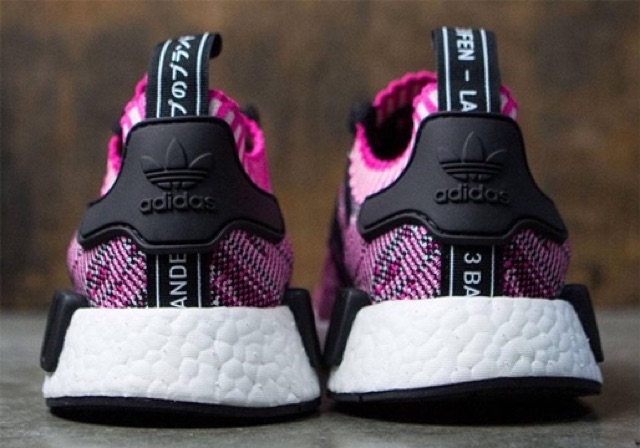 NMD R1 Primeknit Pink/Black/Grey (Chính Hãng)