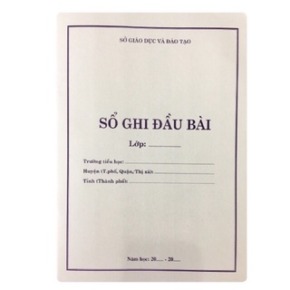Sổ đầu bài giáo dục đại học