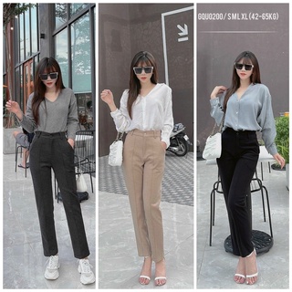 GQU0200 quần dạ baggy bán chun 3 màu co dãn