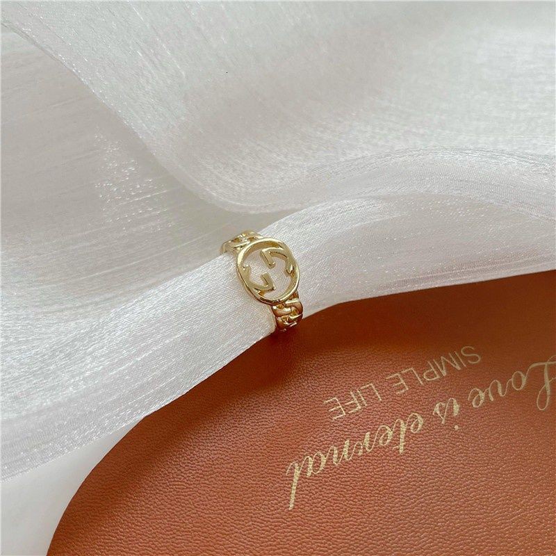 Nhẫn Hở Khắc Chữ Phong Cách Hip Hop Thời Trang Cá Tính