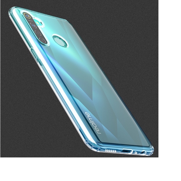 Ốp lưng cho điện thoại Realme 5 Pro dẻo trong suốt cao cấp, Dẻo đen chống sốc AutoFocus