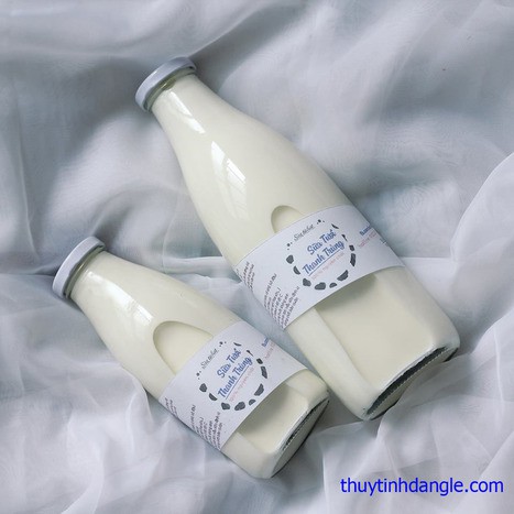 Chai lọ thủy tinh nắp thiếc đựng nước đựng sữa 200ml, 300ml, 500ml, 1000ml (chai trơn không in hình) | WebRaoVat - webraovat.net.vn