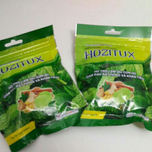 Kẹo ngậm Hozitux: dịu cơn rát Họng& Khan tiếng
