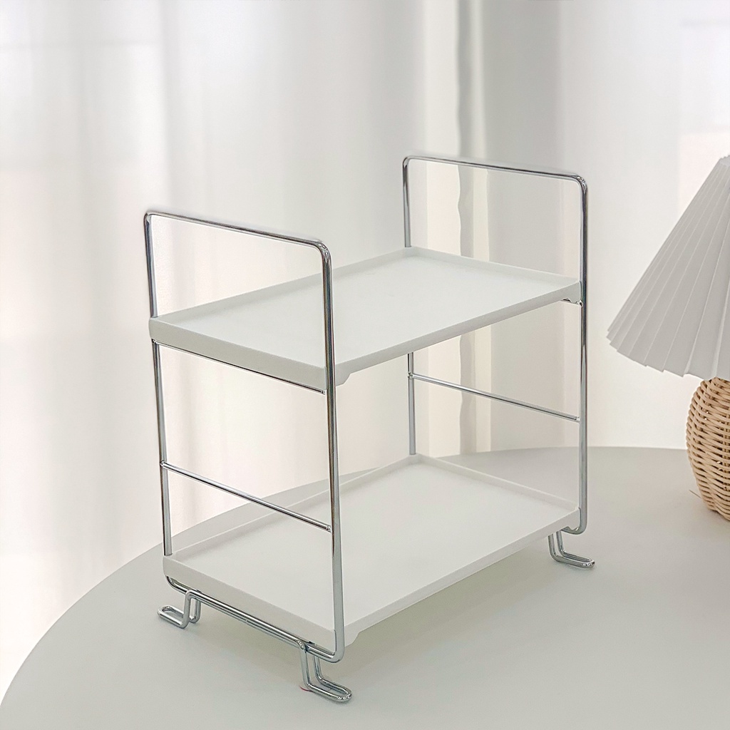 Kệ đựng mỹ phẩm 2 tầng tiện dụng, kệ nhà tắm Oron siêu xinh