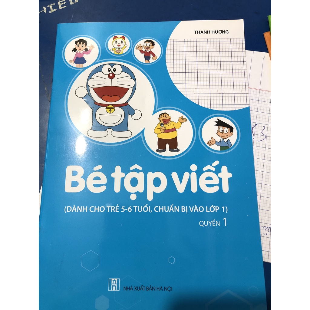 Sách - combo 4 cuốn Bé tập viết, bé học toán (Dành cho trẻ 5-6 tuổi, chuẩn bị vào lớp 1) (4 cuốn)