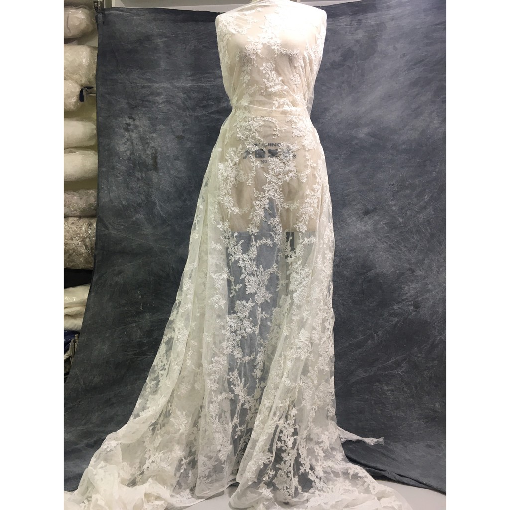 Ren mảng thời trang cao cấp RMGL71205-2 khổ 1,5m dùng may váy đầm thời trang, váy cưới, làm đồ decor trang trí, đồ lót