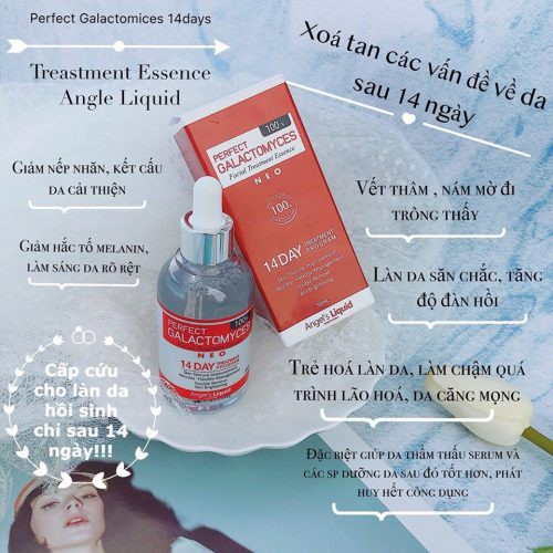 Tinh Chất Dưỡng Sáng Da Angel’s Liquid Perfect Galactomyces 14 Days Treatment Essence (55ml) Hàn Quốc -Eva'sCo