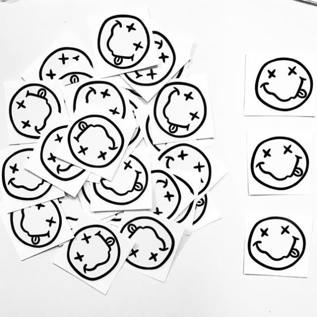 STICKER MẶT BIỂU CẢM DÁN TRANG TRÍ ĐIỆN THOẠI LAPTOP VALI MŨ BẢO HIỂM XE MÁY TỦ KỆ,...