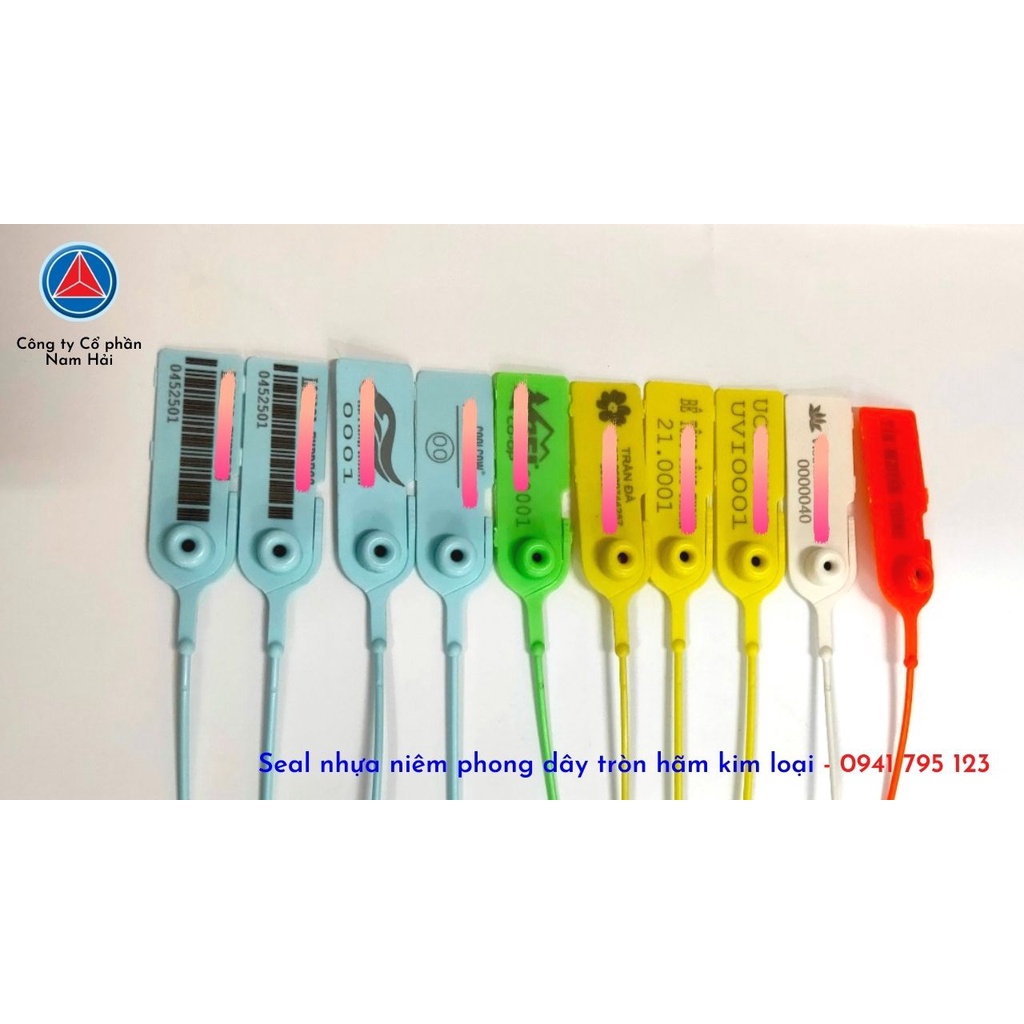 Set 50 seal niêm phong dây tròn khóa kim loại 36cm