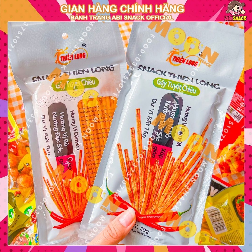 Tăm que cay tẩm vị ăn liền snack bim bim nhiều loại Hằng Đại/Thế Giai Việt Nam 20g-30g