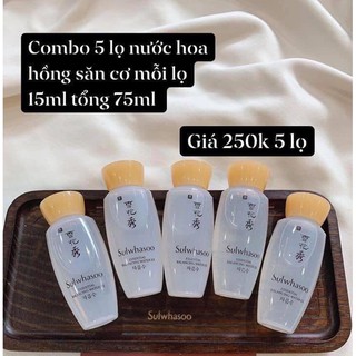 COMBO 5 LỌ nước hoa hồng nâng cơ Sulwhasoo mini 15ml